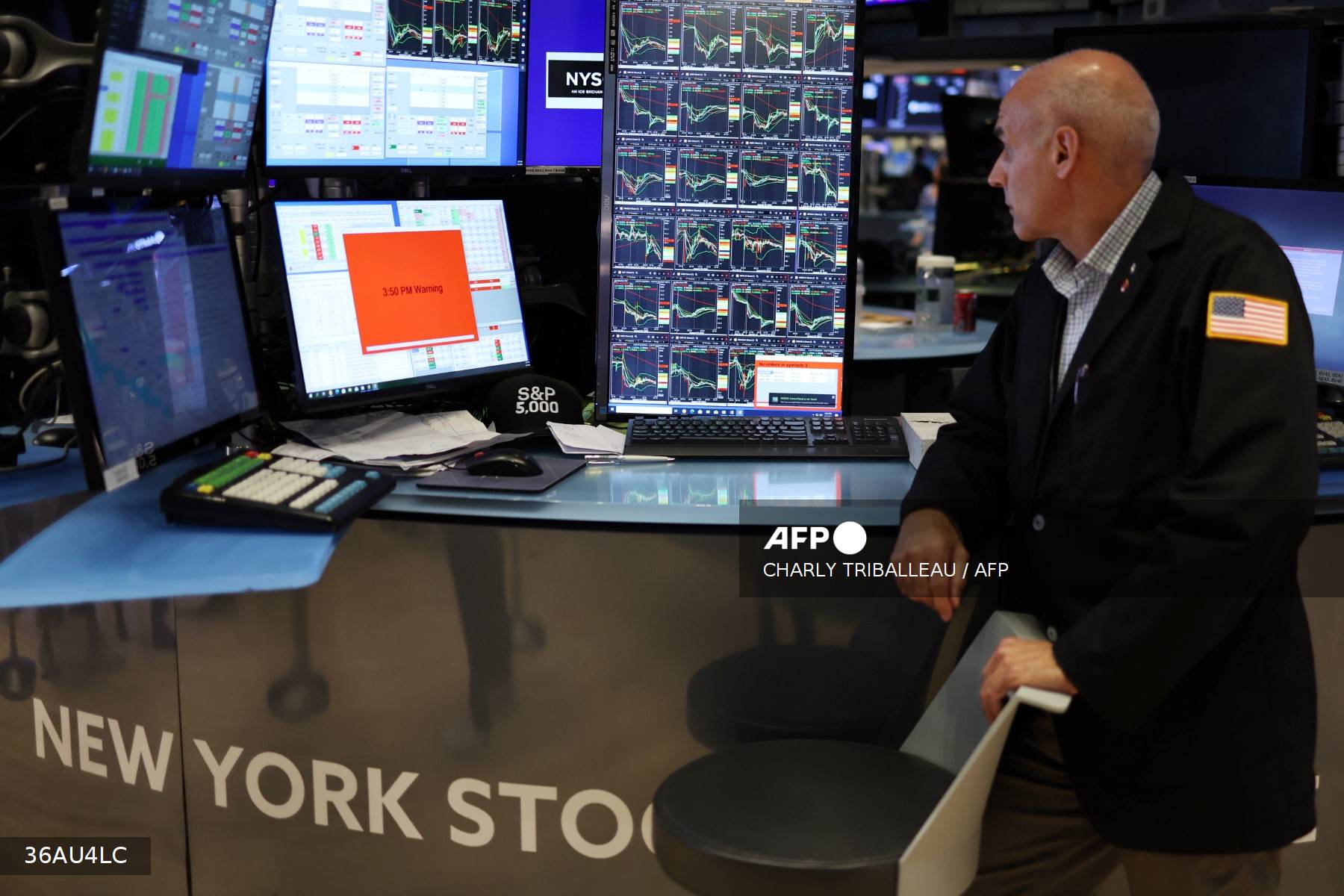 Trader at the New York Stock Exchange