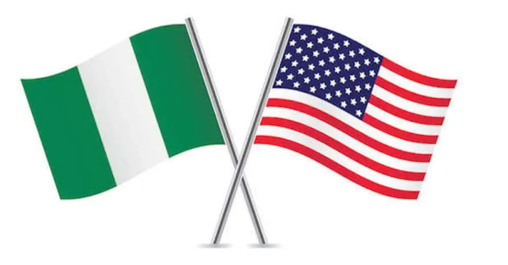 U.S & Nigerian flags