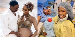 Priscilla Ojo and Juma Jux’s newborn son, Prince Rakeem, hits 127k Instagram followers within hours of birth